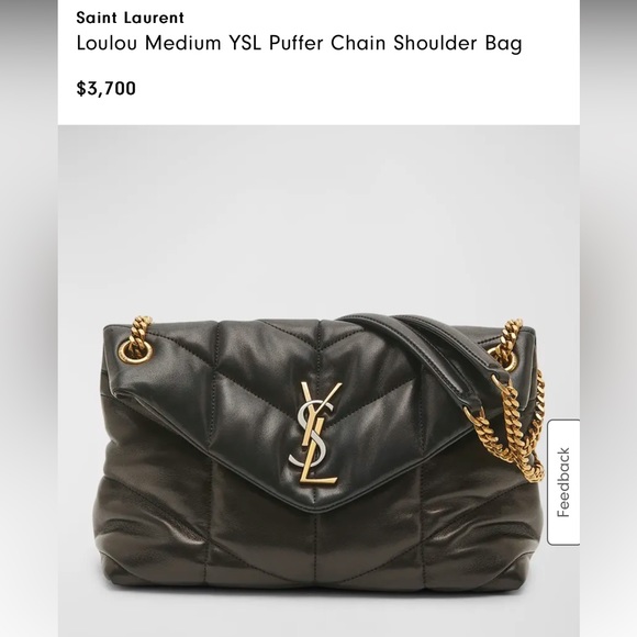 YSL Medium Loulou Puffer Chain Shoulder Bag - Picture 2 of 4
